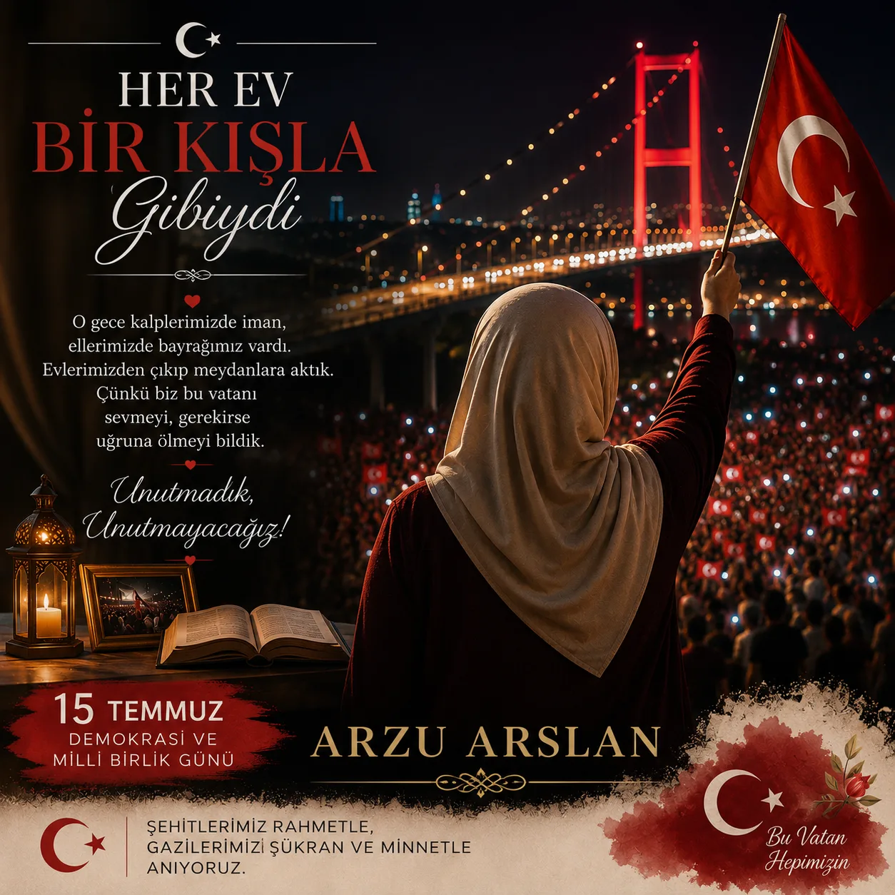 HER EV BİR KIŞLA GİBİYDİ, HER YÜREK BİR CEPHE