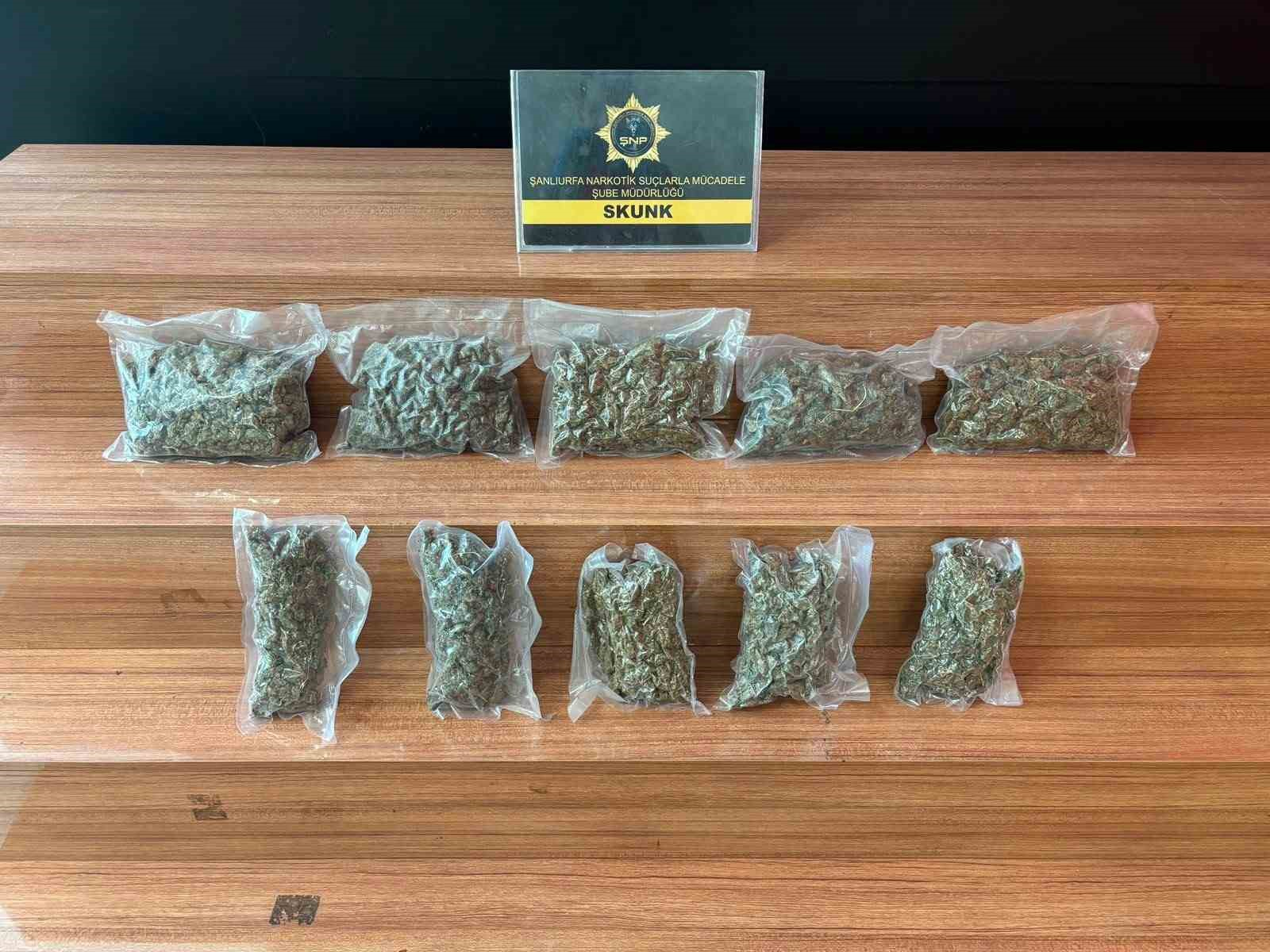 Şanlıurfa’da uyuşturucu ele geçirildi: 1 tutuklama