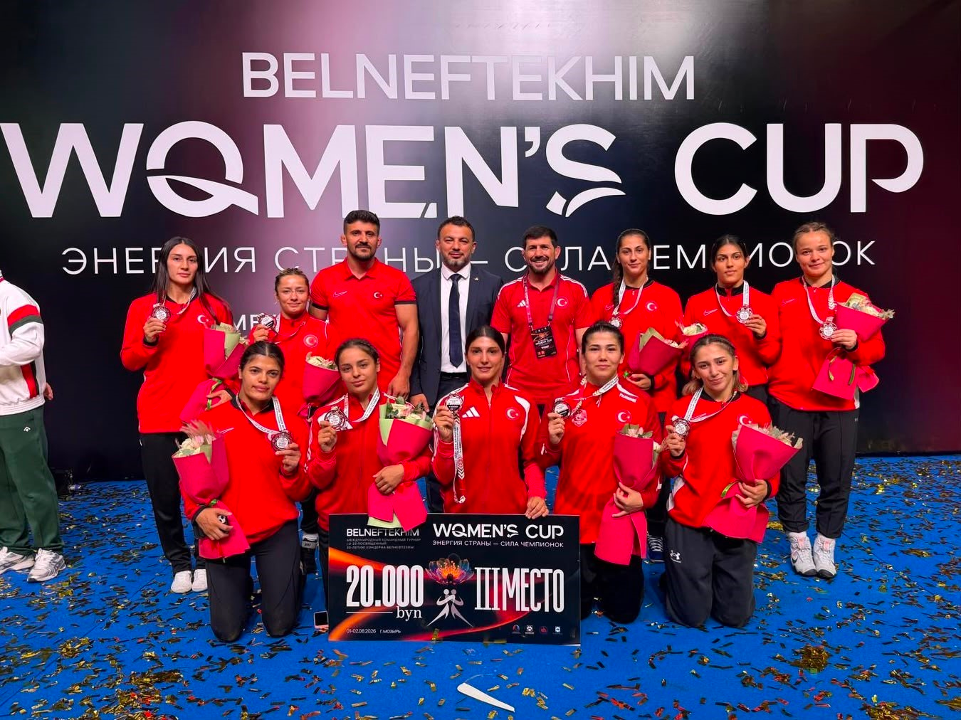U23 Belneftekhim Women’s Cup’ta milliler, takım halinde 3. oldu