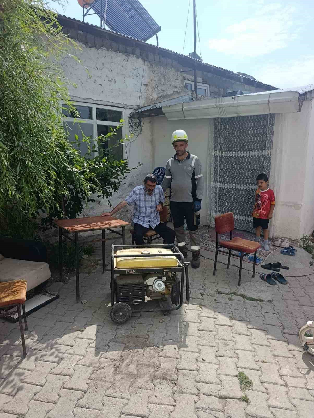 Aras EDAŞ’tan planlı bakım sürecinde hastaya mobil jeneratör desteği