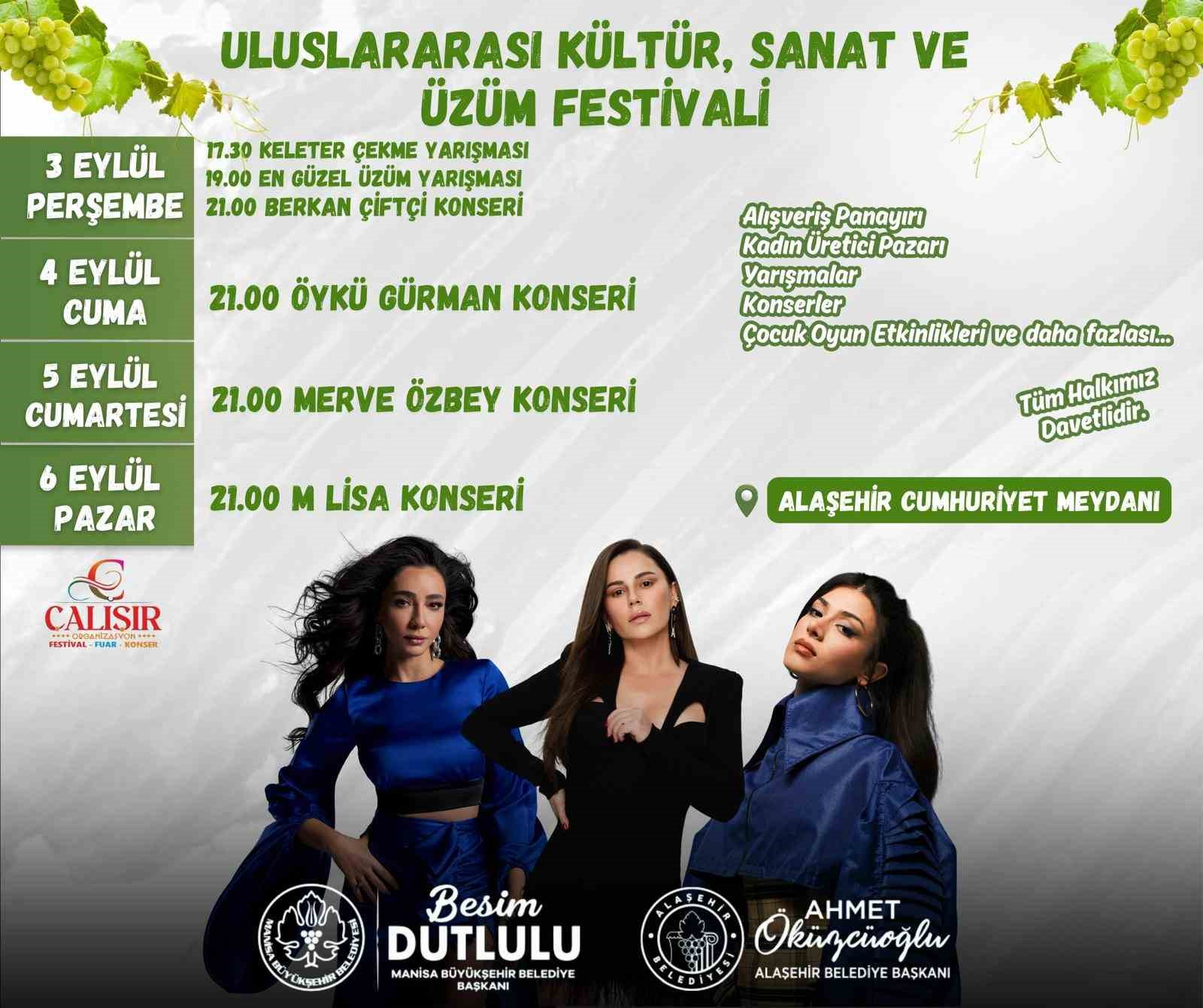 Alaşehir’de festival coşkusu başlıyor
