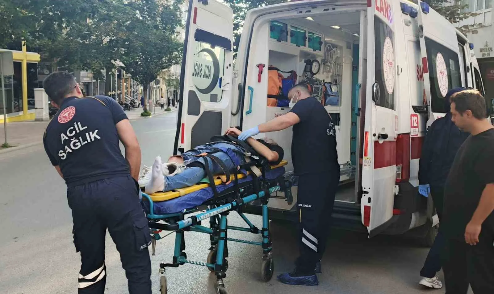 Bafra’da trafik kazası: 1 yaralı