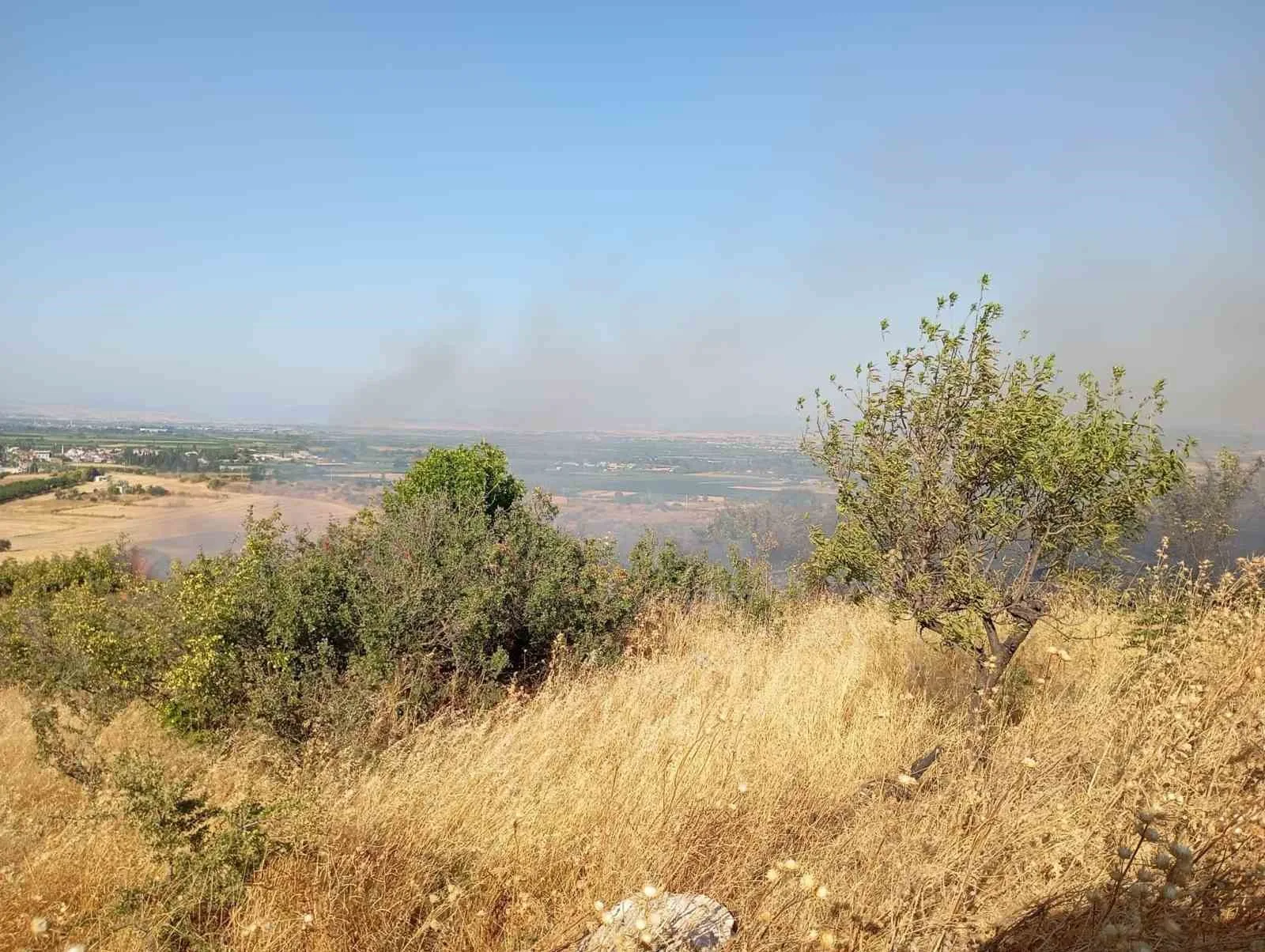Balıkesir’de arazi yangınına Orman ve itfaiye ekipleri müdahale etti