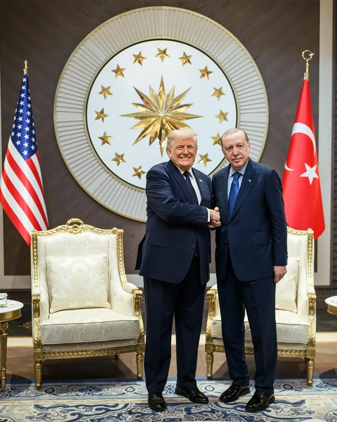 Beyaz Saray, Trump ile Cumhurbaşkanı Erdoğan’ın fotoğrafını paylaştı