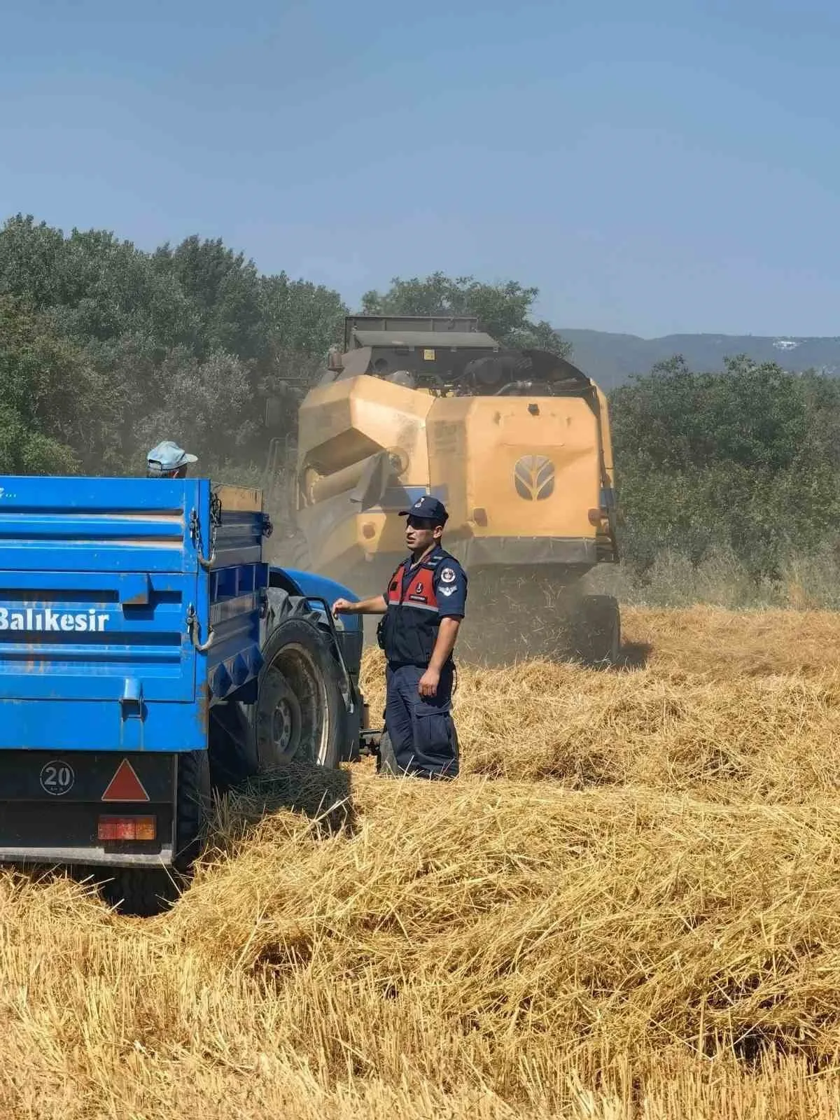 Biçerdöverler jandarma denetiminden geçti