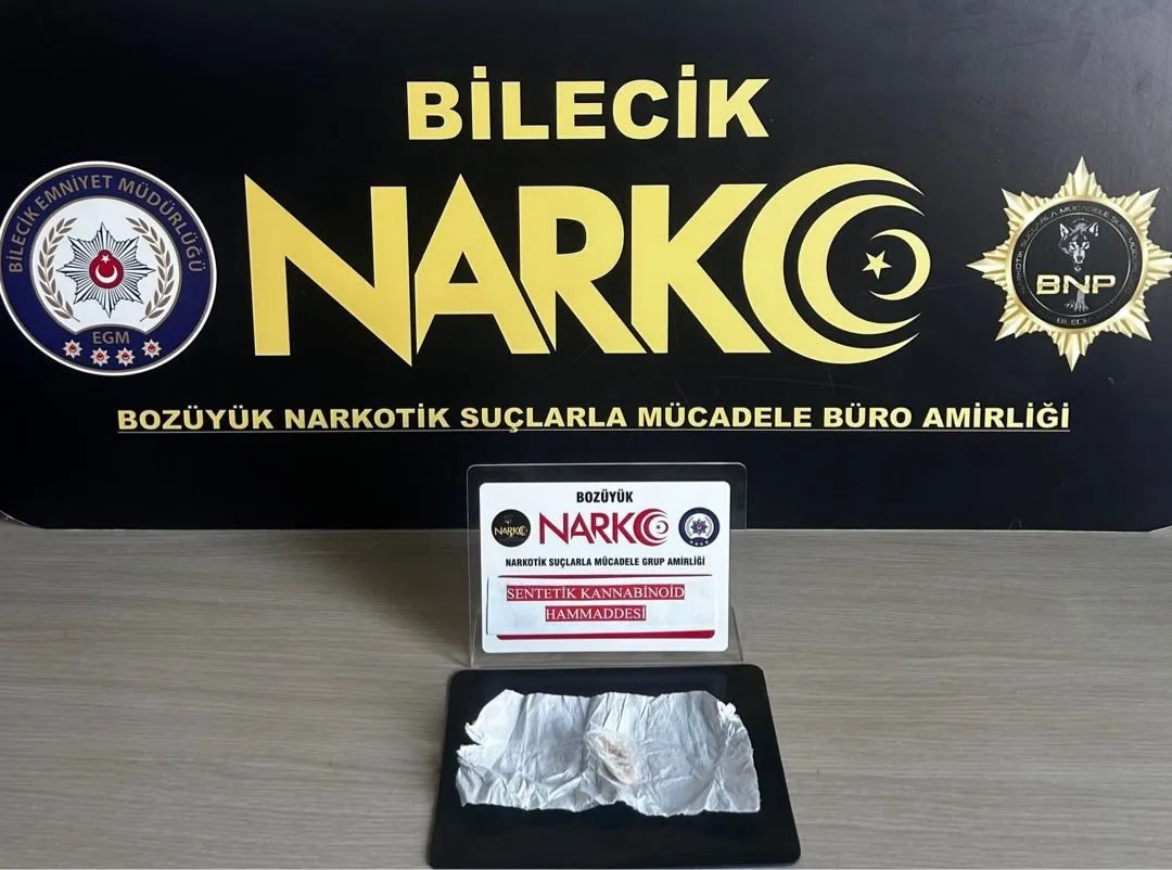 Bilecik’te uyuşturucu operasyonu: 1 şüpheli yakalandı