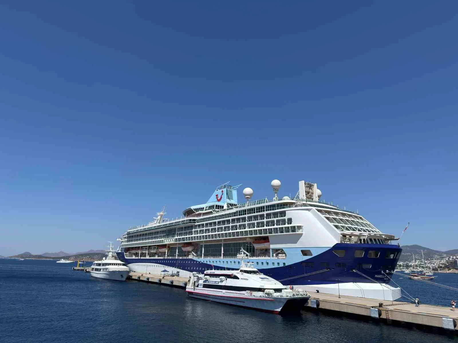 Bodrum’a turist akını; Deniz yoluyla 1760 turist geldi
