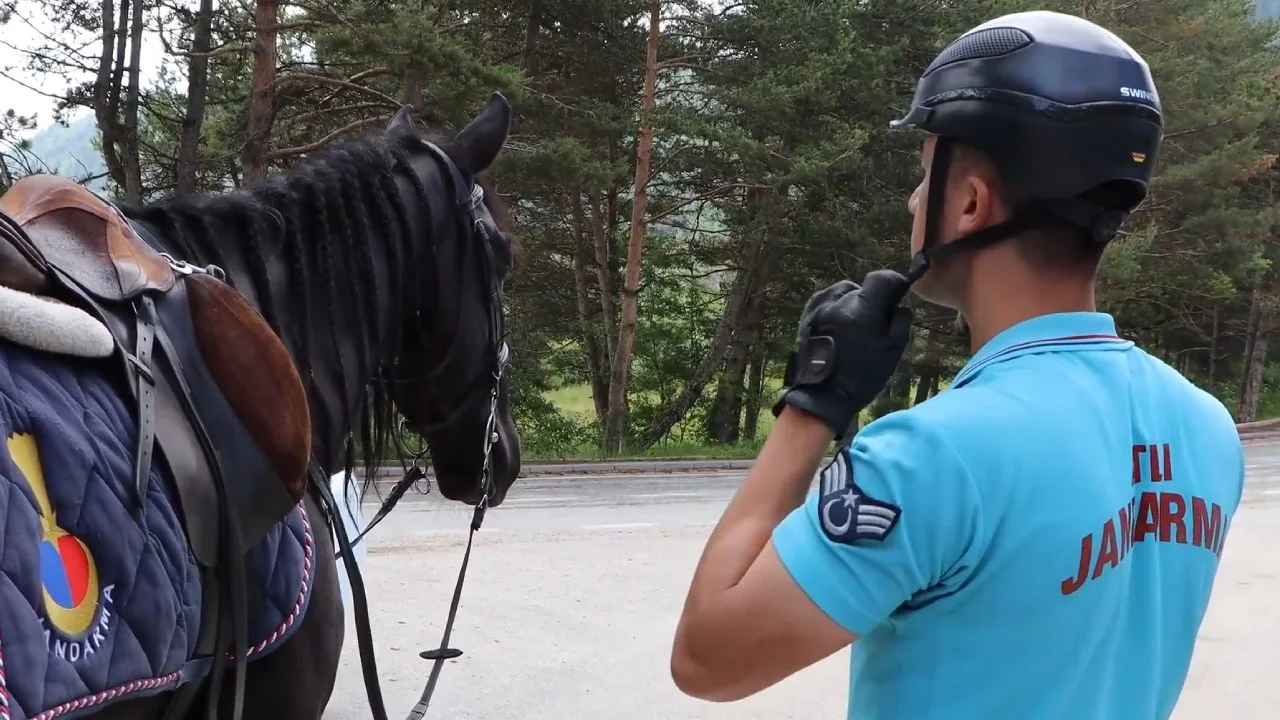 Bolu’da atlı jandarma timleri görev başında