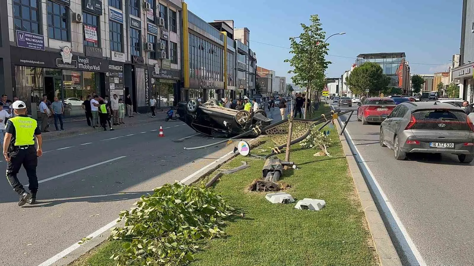 Bursa’da feci kaza : 2 yaralı
