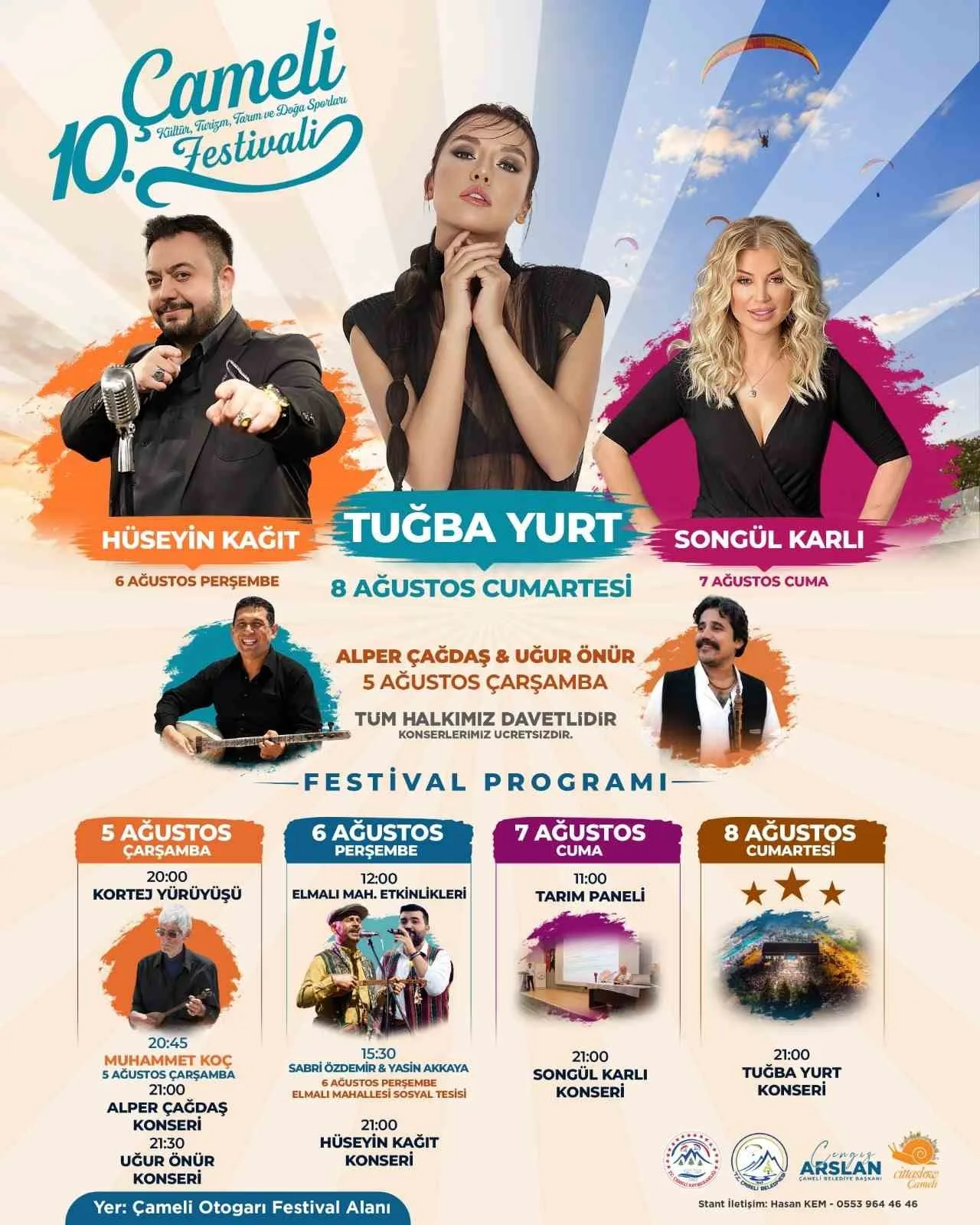 Çameli 10. Kültür, Turizm, Tarım ve Doğa Sporları Festivaline sayılı günler kaldı