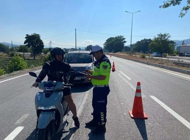 Çanakkale’de motosiklet denetimi