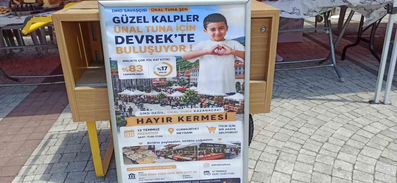 Devrekliler küçük Ünal için tek yürek oldular