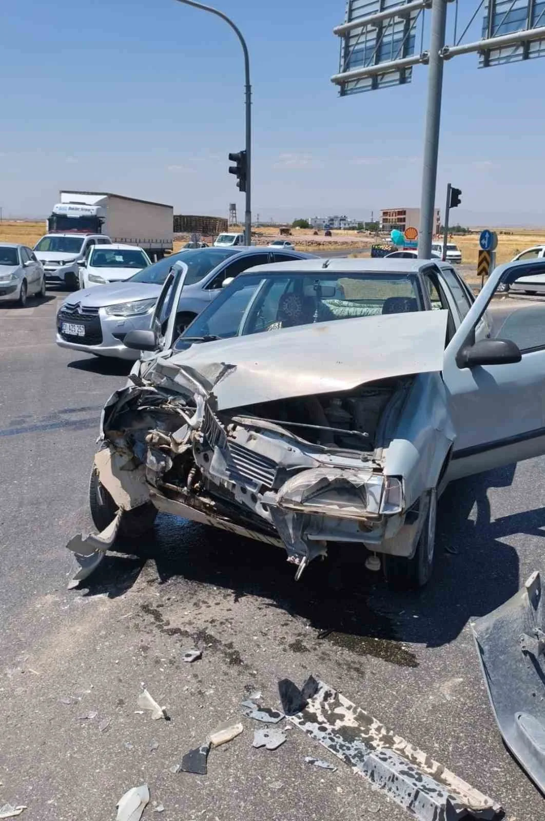 Diyarbakır’da trafik kazası: 1 yaralı