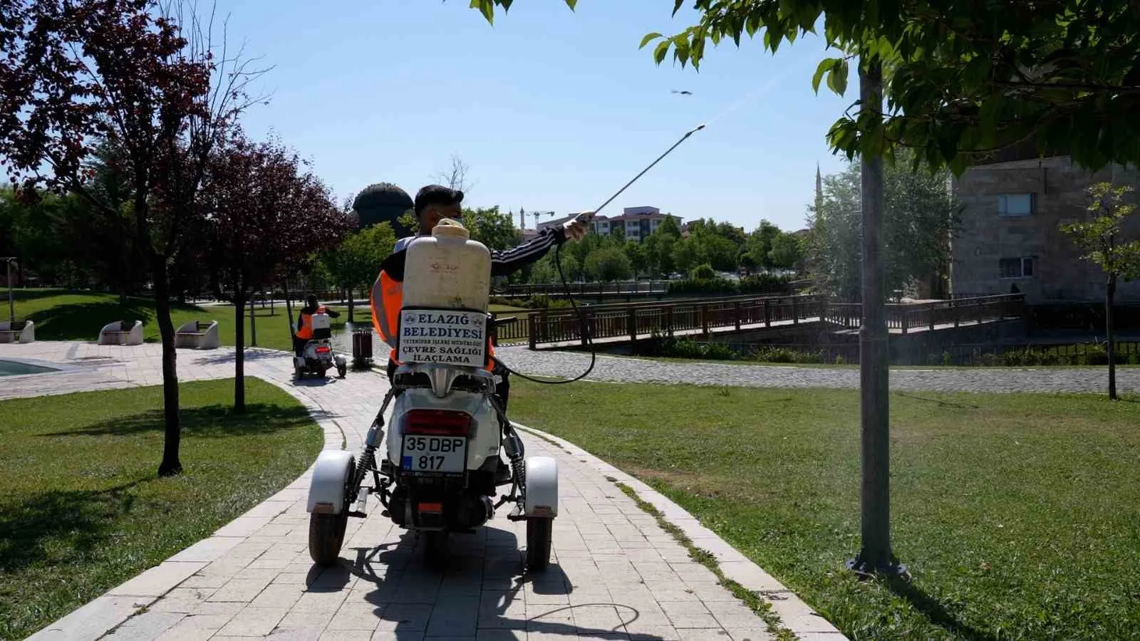 Elazığ’da ilaçlama çalışmaları sürüyor