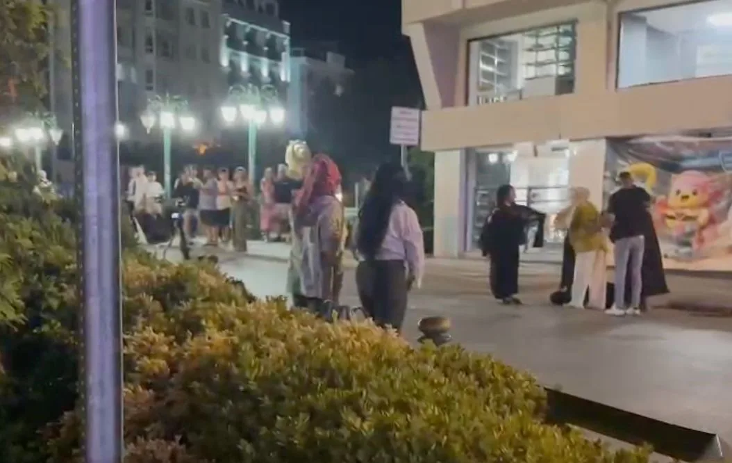 Eskişehir’de iki kadın grup arasında cadde ortasında kavga