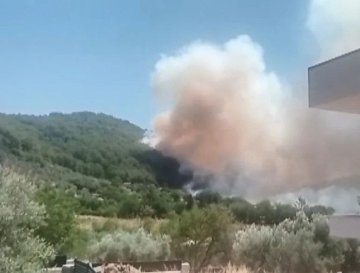 Fethiye’de orman yangını