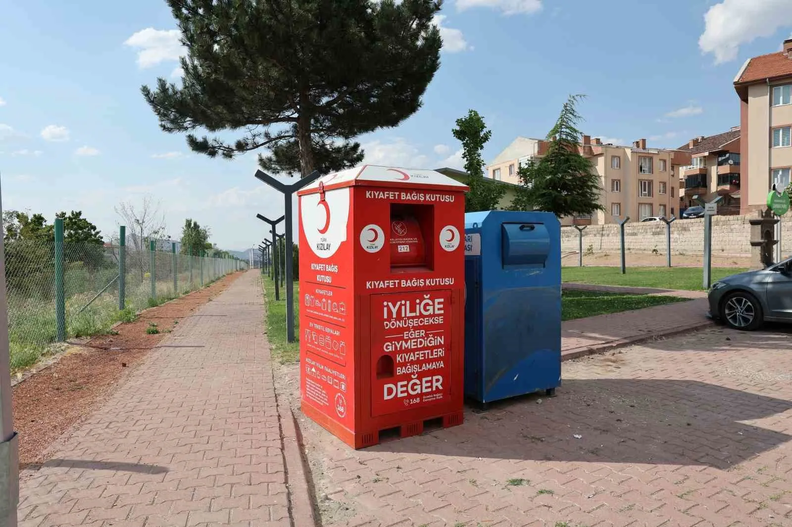Hacılar’da kıyafet bağış kutuları hizmete girdi