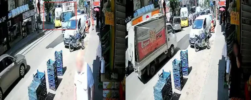 Halk otobüsü tali yoldan çıkan otomobille çarpıştı
