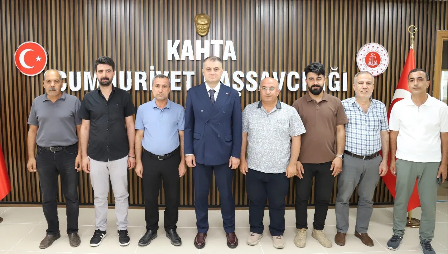 Kahta Gazeteciler ve Yazarlar Cemiyeti’nden Cumhuriyet Başsavcısı Atalay’a hayırlı olsun ziyareti