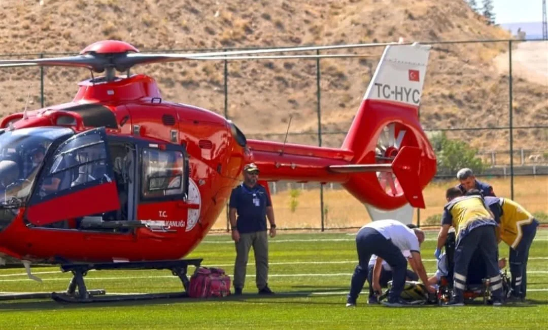 Kalp hastası hava ambulansıyla Malatya’ya sevk edildi