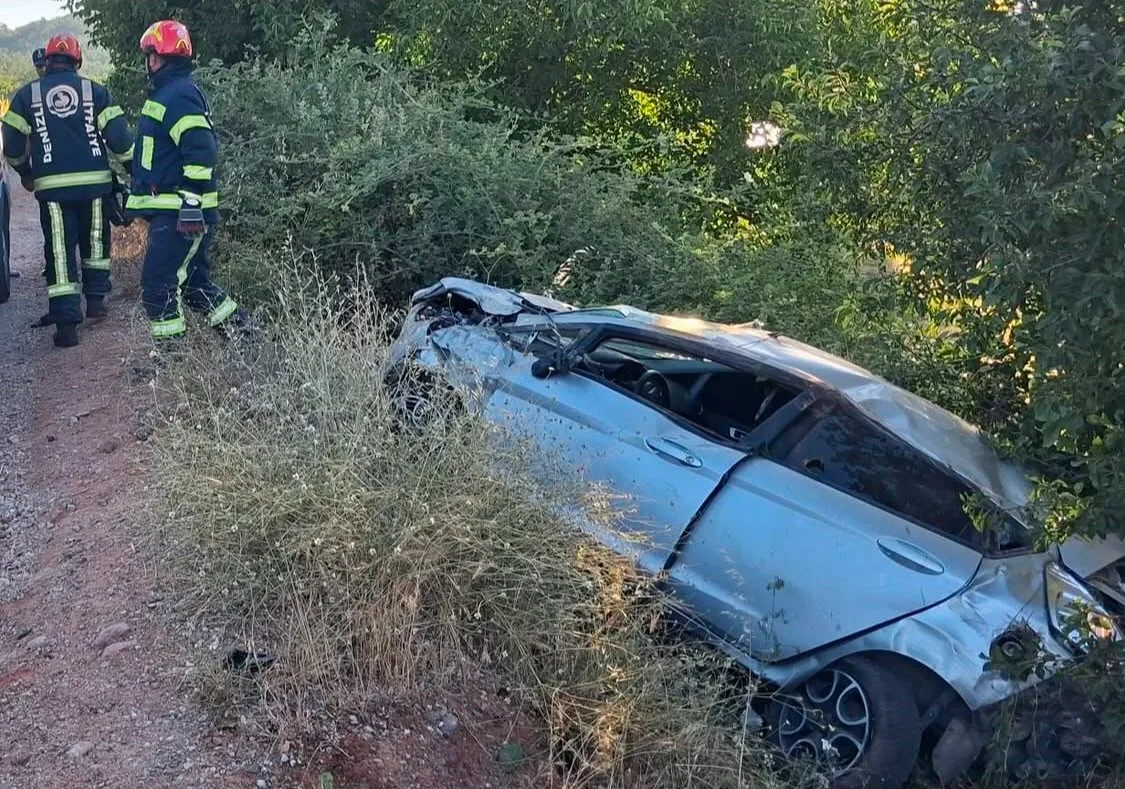 Kontrolden çıkarak şarampole devrilen otomobilin sürücü hayatını kaybetti