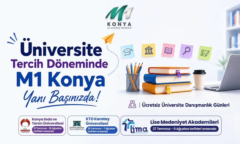 M1 Konya AVM’den üniversite adaylarına ücretsiz tercih danışmanlığı desteği