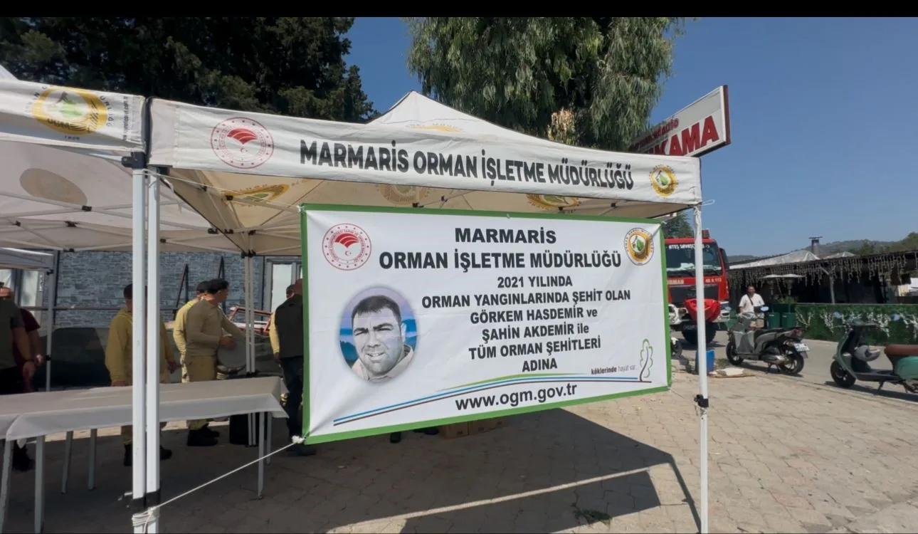 Marmaris’te orman şehitleri dualarla anıldı