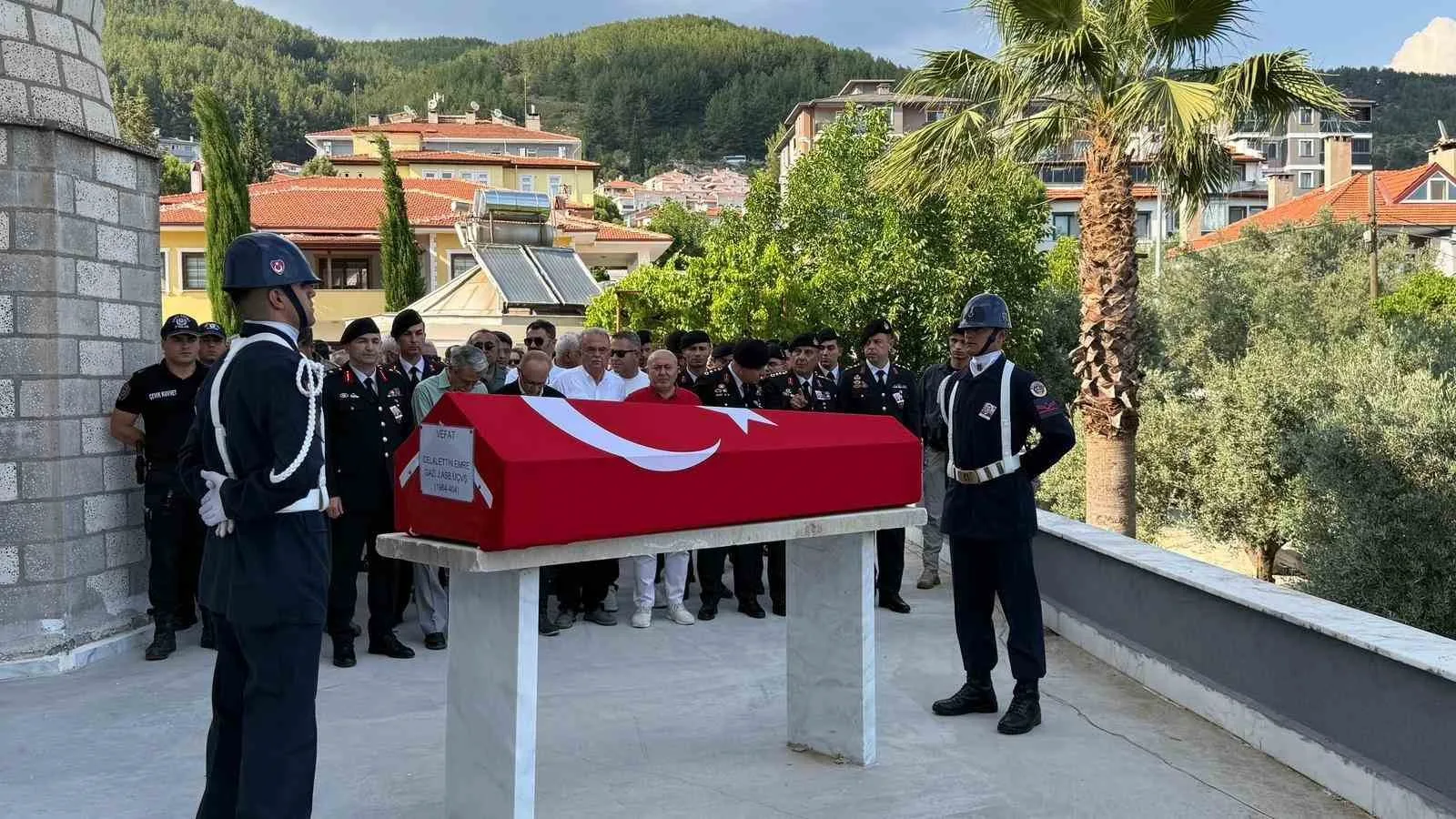 Muğla’da vefat eden gazi törenle son yolculuğuna uğurlandı