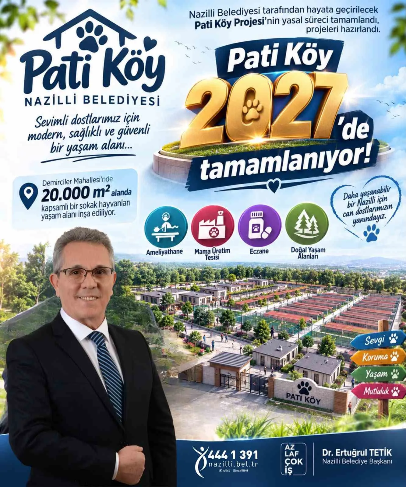 Nazilli’nin Pati Köy Projesi’nde yasal süreç tamamlandı