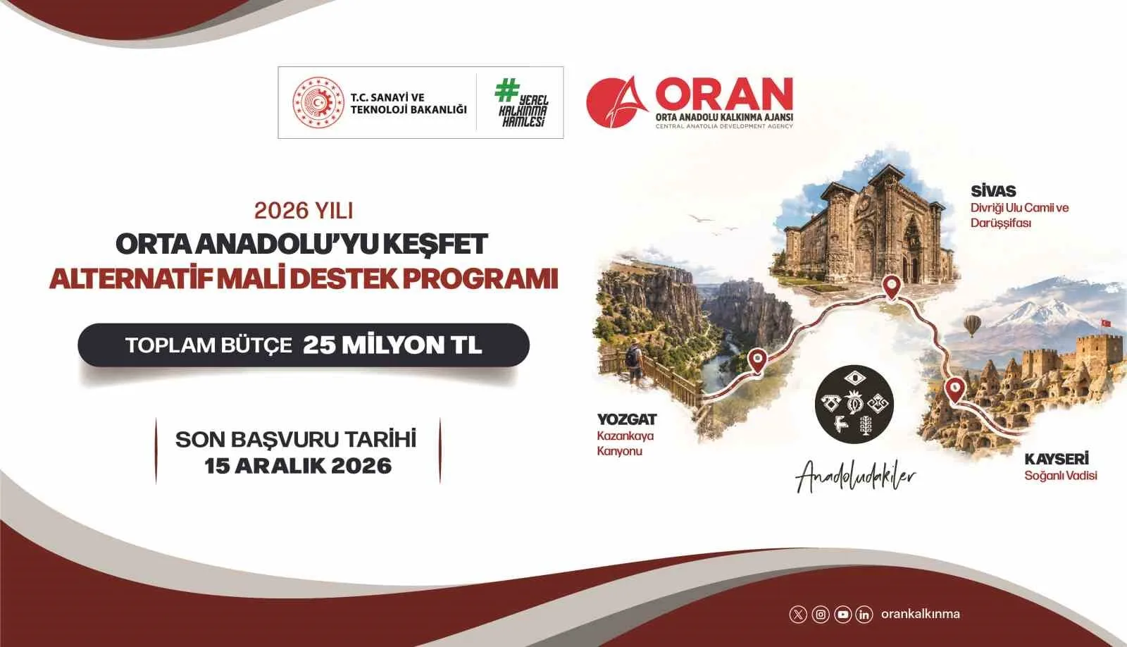 ORAN’dan Bölge Turizmine 25 milyon liralık destek