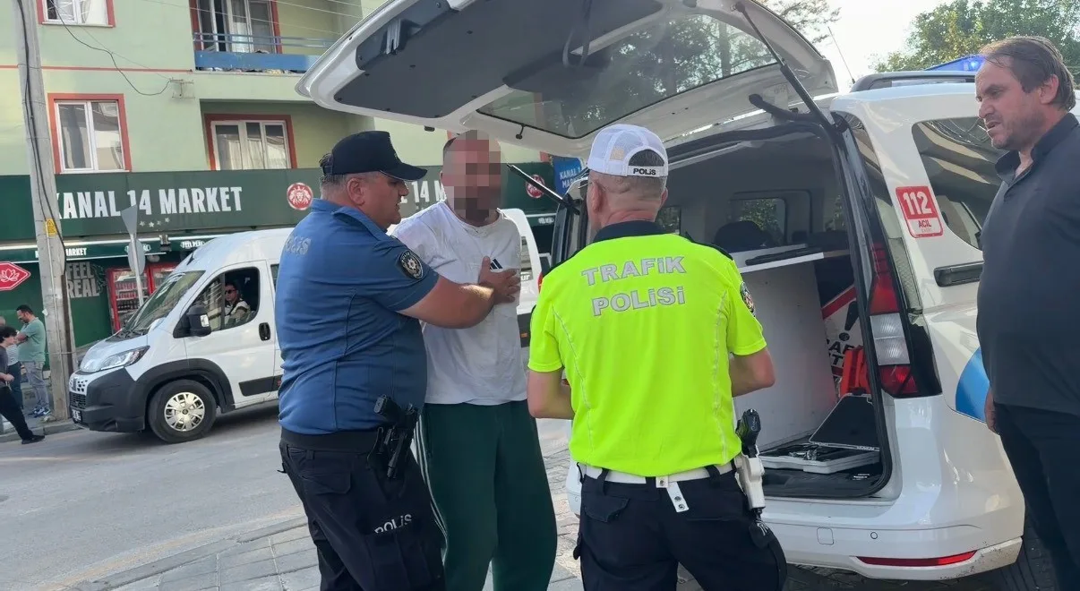 Ortalığı birbirine katıp, polise saldırmaya kalkışan sürücüye 350 bin lira ceza
