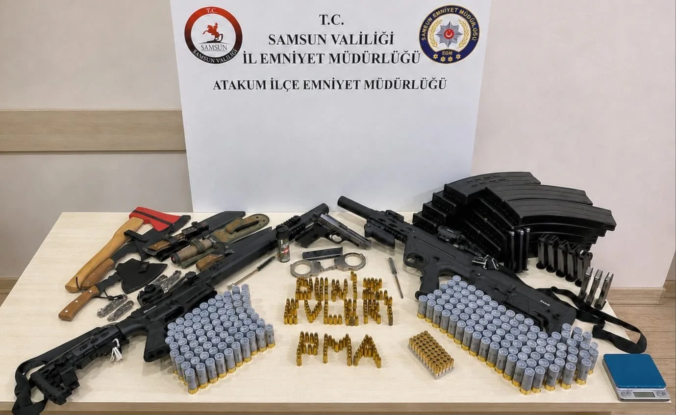 Ruhsatsız silah ve mühimmat ele geçirildi