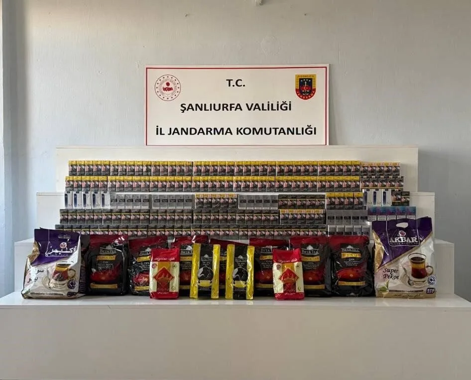 Şanlıurfa’da gümrük kaçağı ürünler ele geçirildi