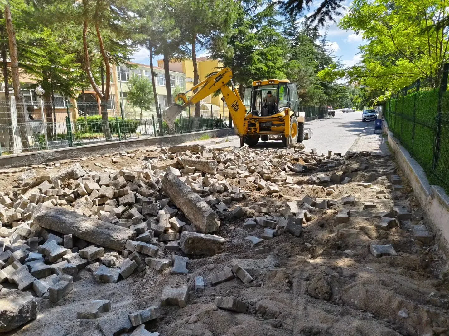 Sungurlu’da Çorum FK Sokağı’nda çalışmalar başladı