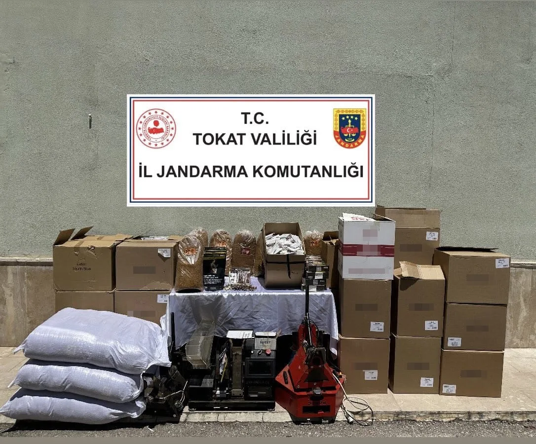 Tokat’ta kaçak tütün operasyonu: 4 gözaltı