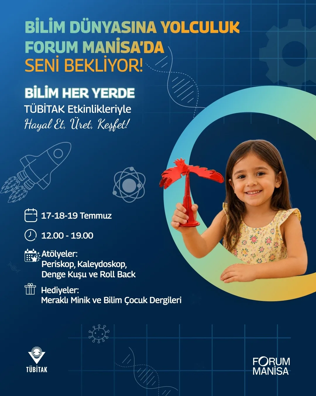 TÜBİTAK Bilim Her Yerde çocuk şenliği, Forum Manisa’da