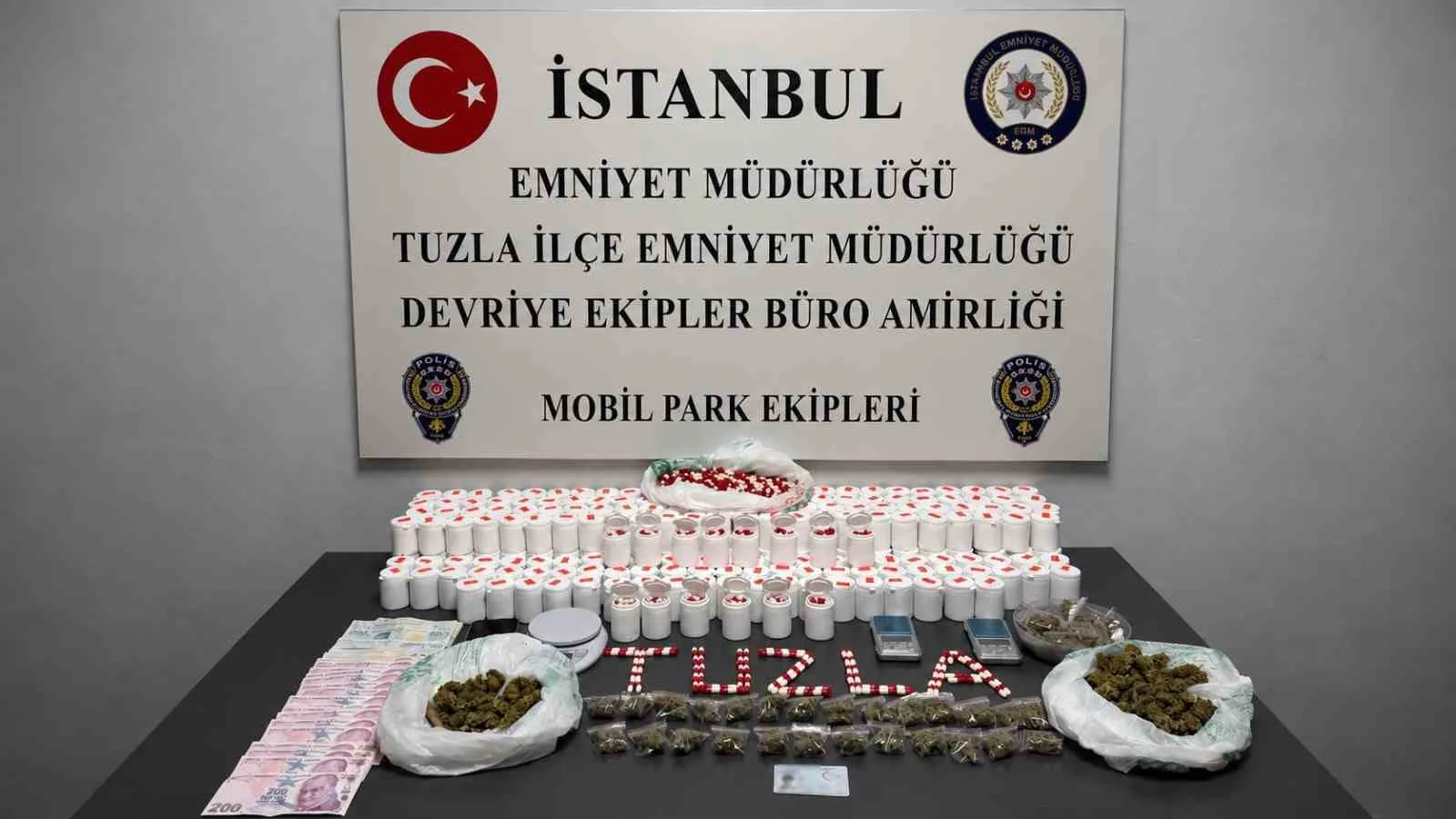 Tuzla’da uyuşturucu tacirleri dron ile saniye saniye takip edildi