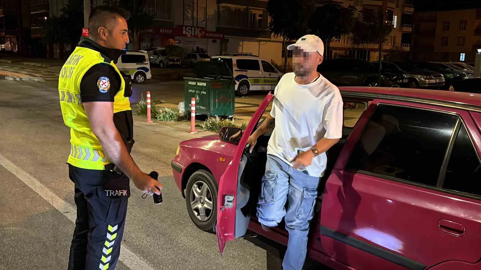 Uygulamada alkollü yakalanan sürücünün ehliyetine el konuldu
